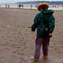 B on the beach